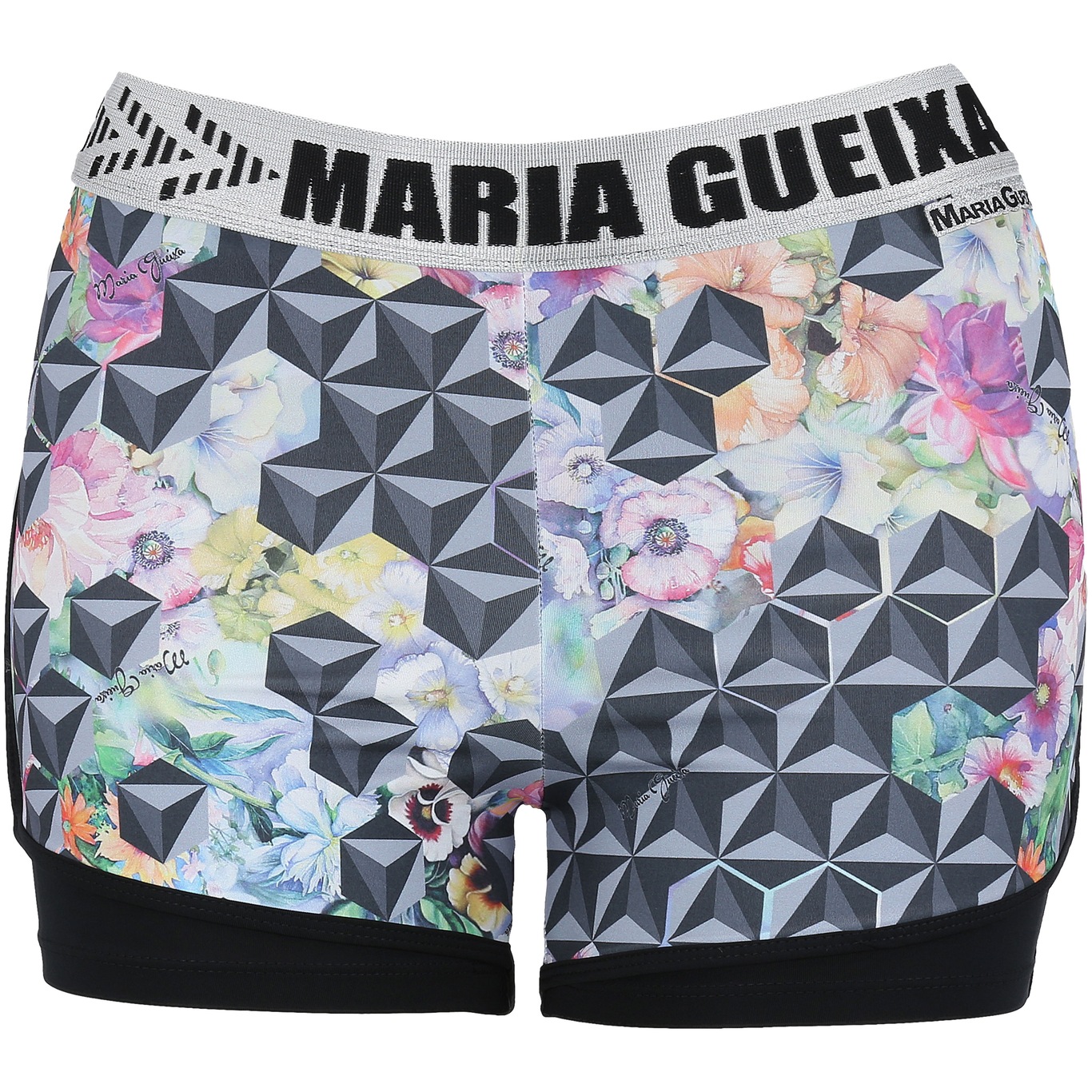 Shorts Maria Gueixa Fitness Abstract Power - Feminino