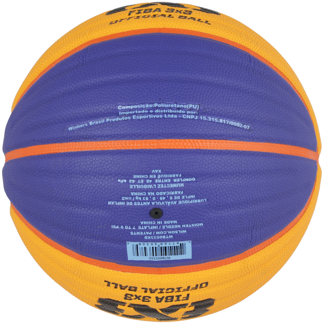 Bola De Basquete Fiba 3x3 Oficial- Azul Escuro & Laranja- Wilson - PRIVALIA  - O outlet online de moda Nº1 no Brasil