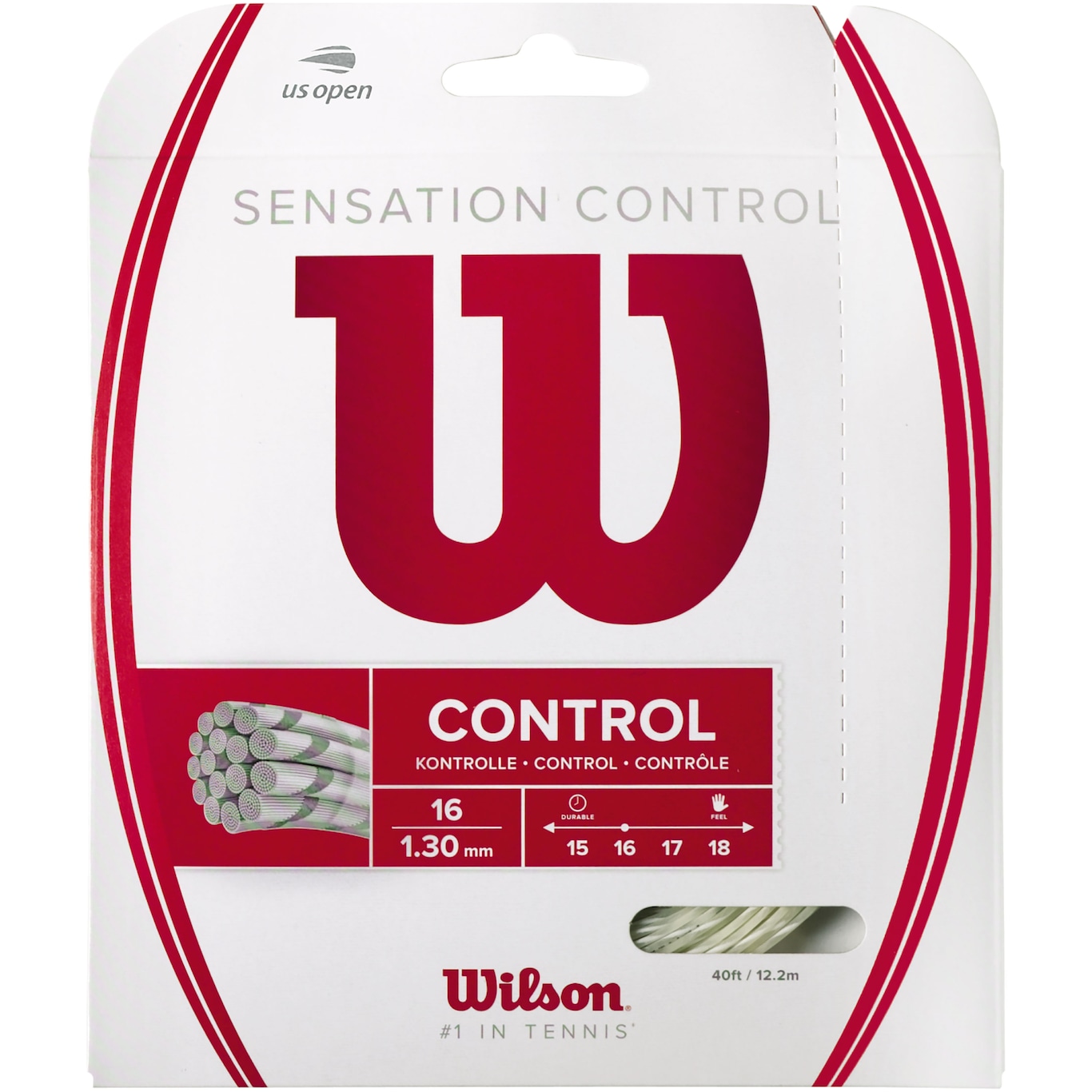 Corda para Raquete de Tênis Wilson Sensation Control - 12,2m - Foto 1