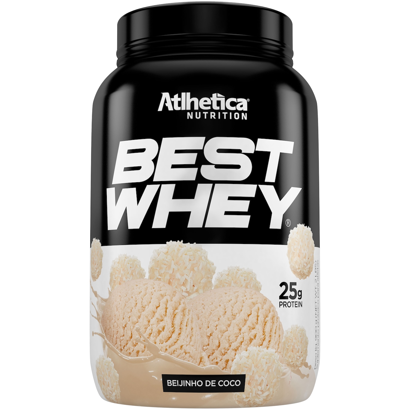 Whey Protein Atlhetica Beijinho de Coco Best - 900g - Foto 1