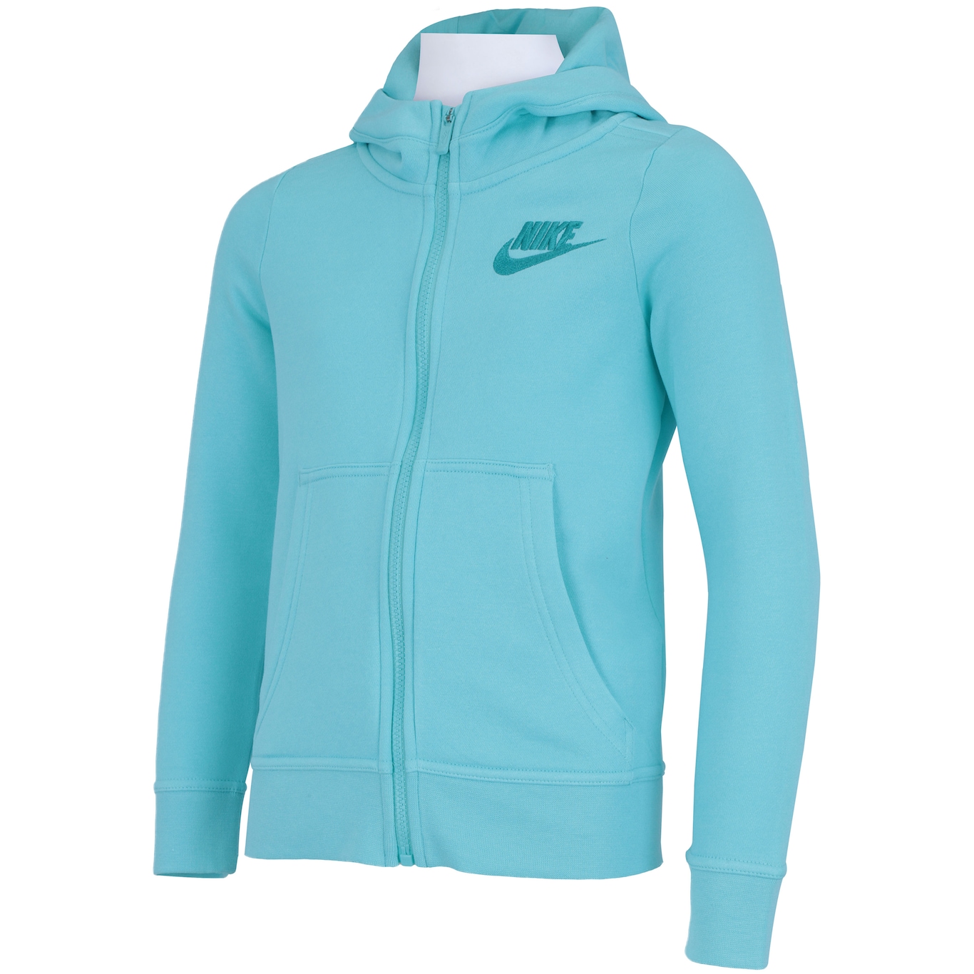 Jaqueta com Capuz Nike Sportswear Hoodie Club GFX Feminina - Infantil - Foto 3