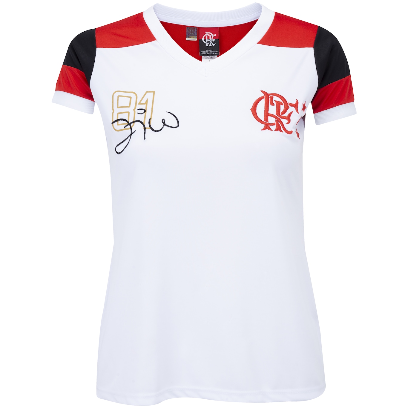 Camiseta do Flamengo Zico Retrô - Feminina - Foto 1