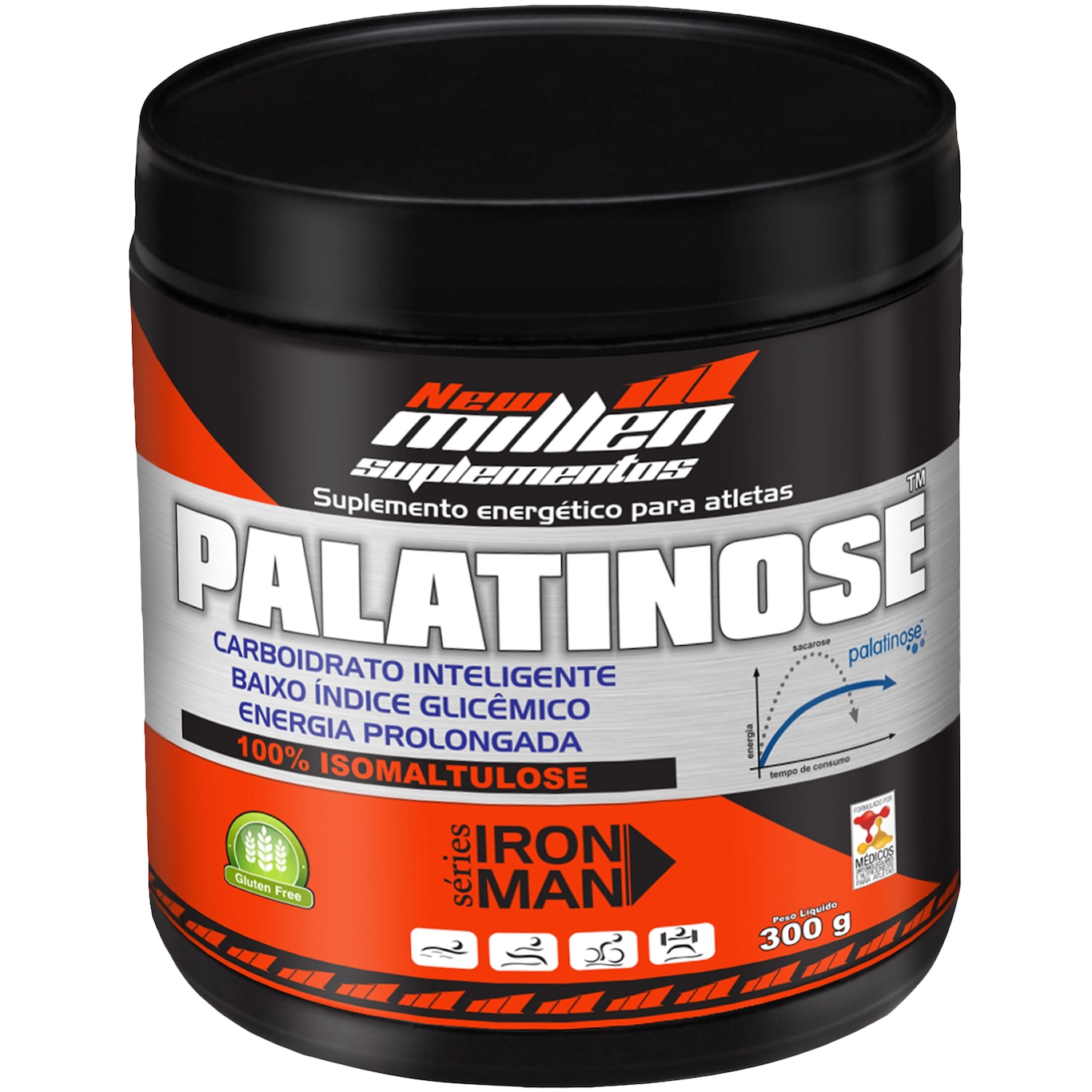 Palatinose 300 Gramas - Natural - New Millen - Foto 1