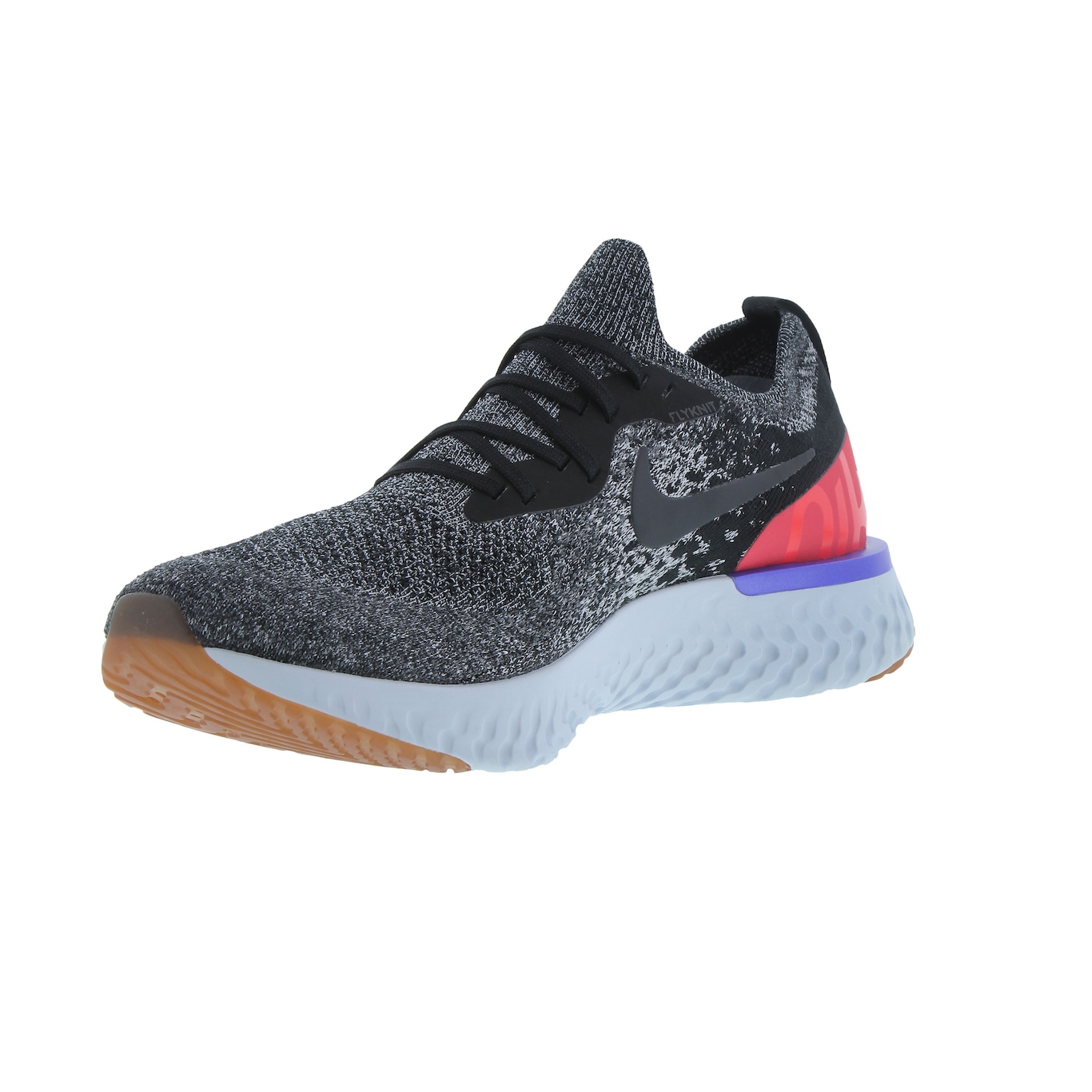 Nike epic react store flyknit black orange