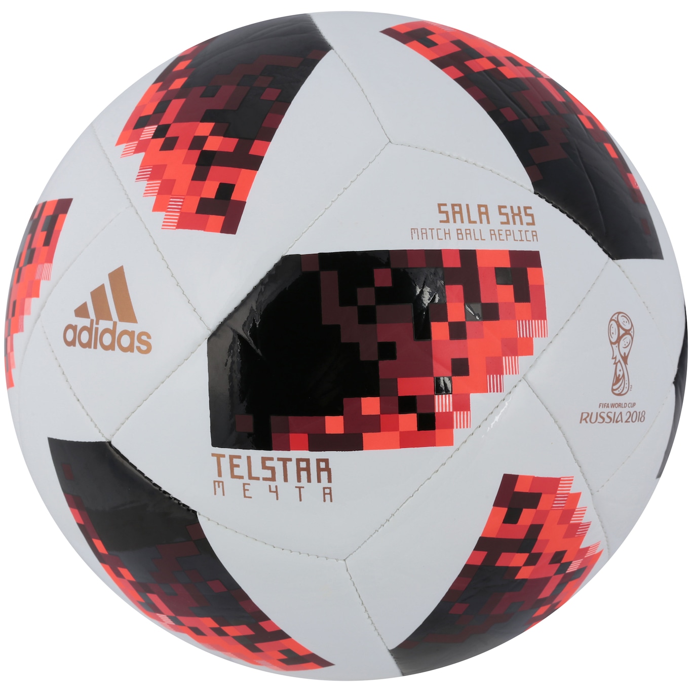 adidas Copa do Mundo Oficial 2018 Telstar, Bola Oficial, Branco, Tamanho 5