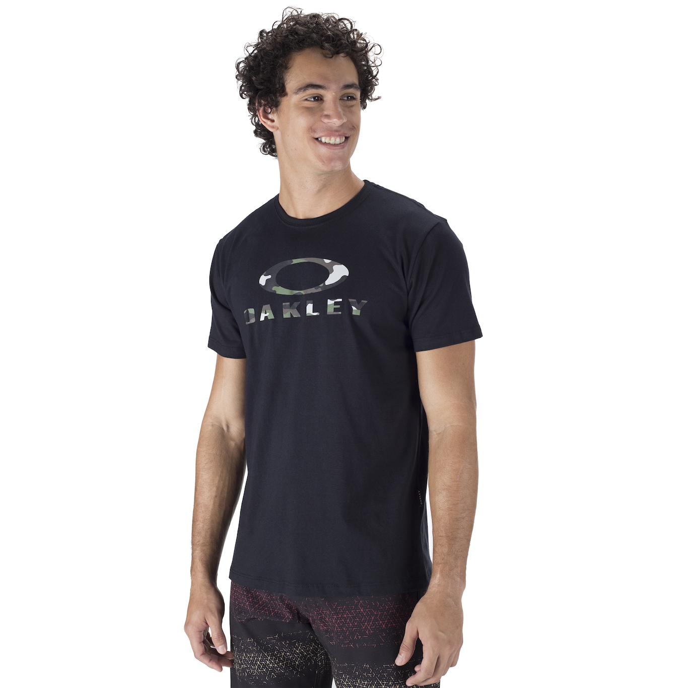 Camiseta oakley masculina iconic tee vermelho em Promoção na