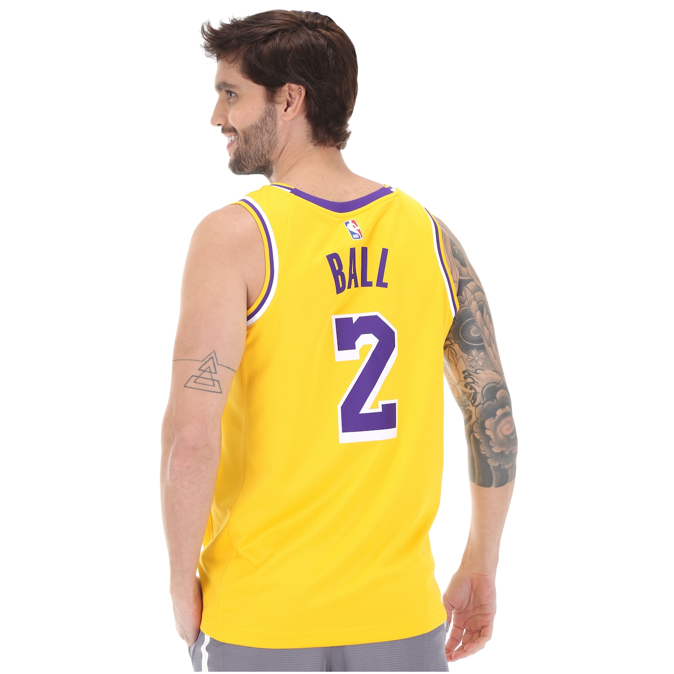 Camiseta Los Angeles Lakers Nike Earned Edition Swingman