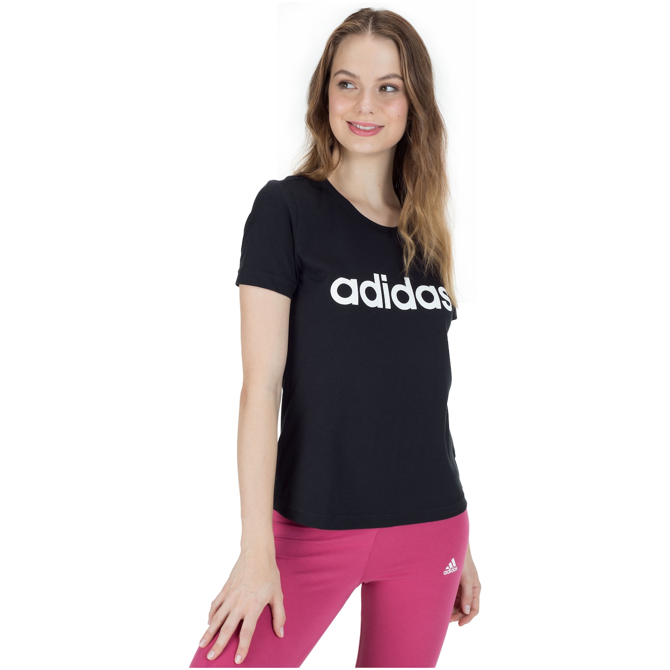 Camiseta Adidas Essentials Linear Feminina - Iluminada