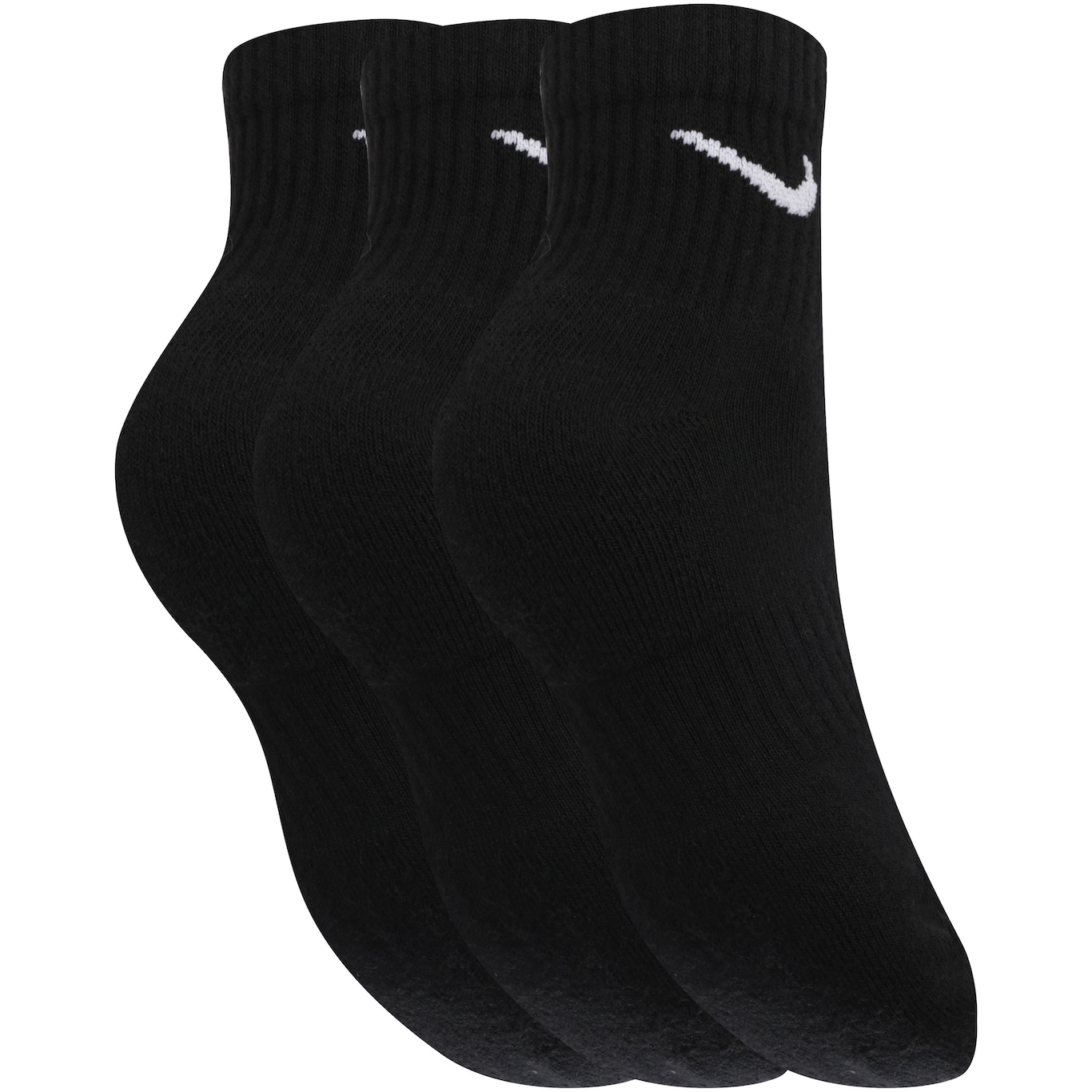 Kit de Meias Nike Everyday Cushion Ankle com 3 Pares - Adulto - Foto 2