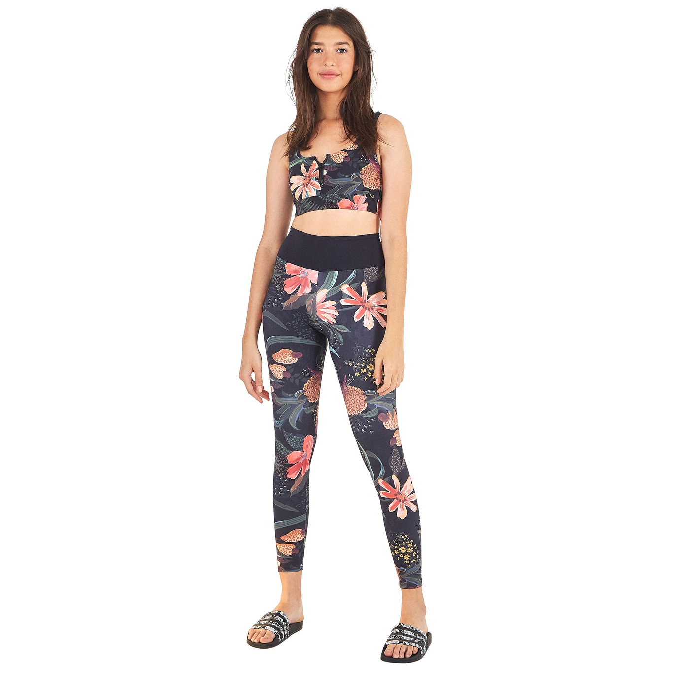 Calça Legging Academia Everlast Flores