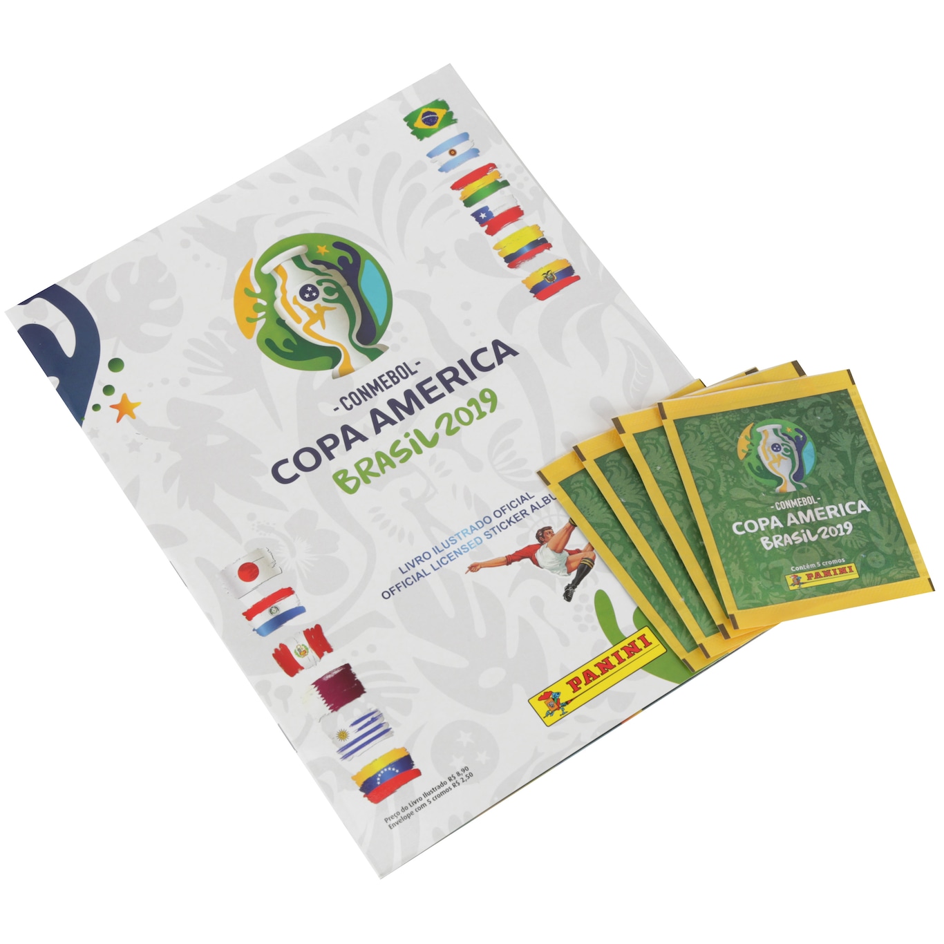 Álbum De Figurinhas Panini Copa América 2019 - Álbum + 60 Figurinhas ...