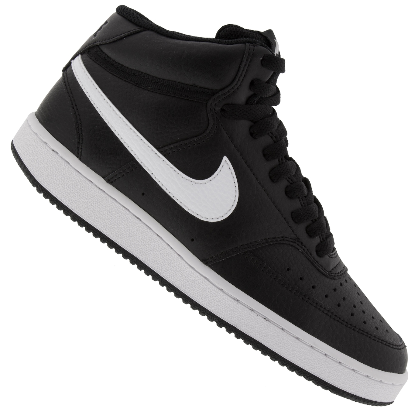 Tênis Masculino Cano Alto Court Vision Mid Nike Branco