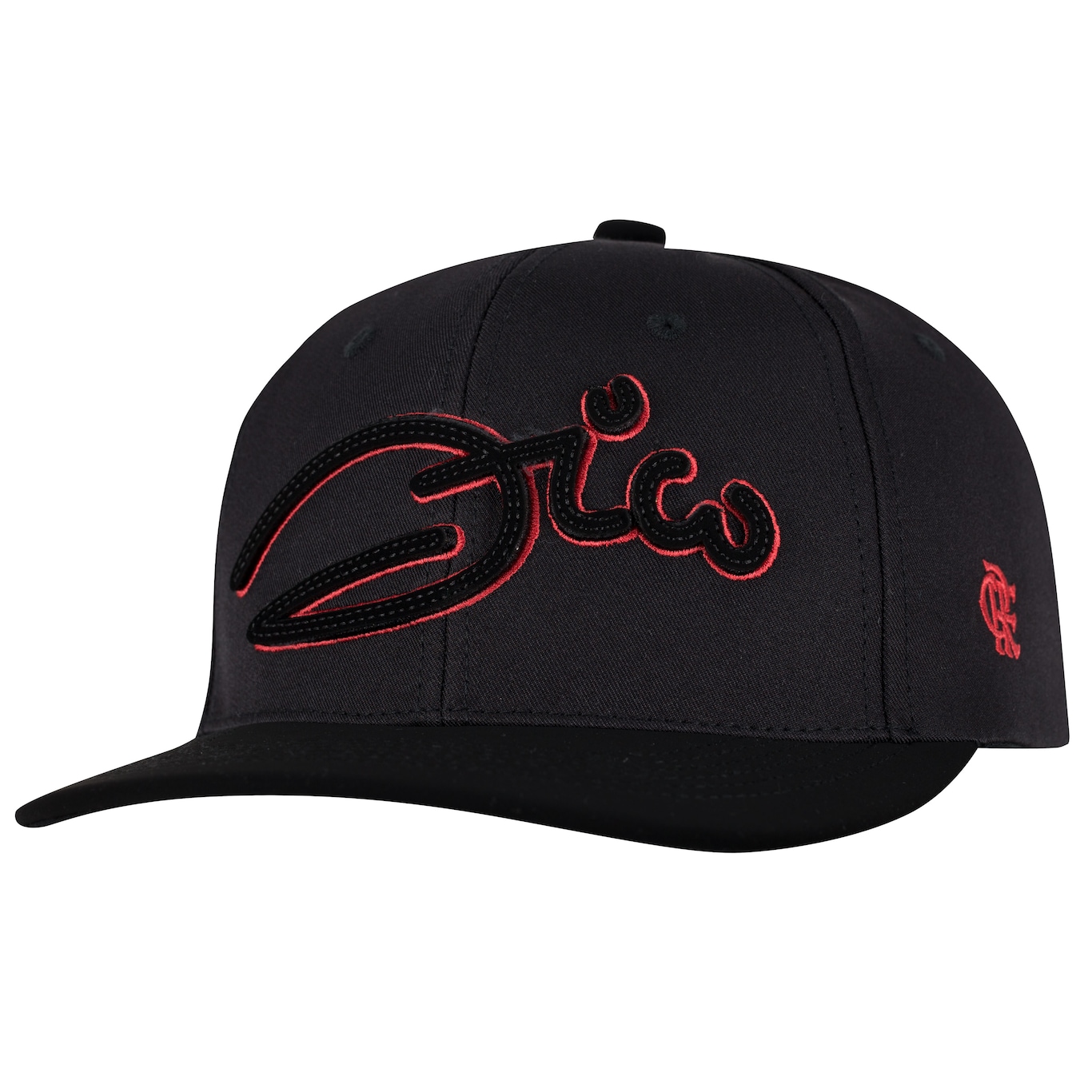 Boné Aba Curva do Flamengo Zico Supercap Bordado Frente - Snapback - Adulto - Foto 1