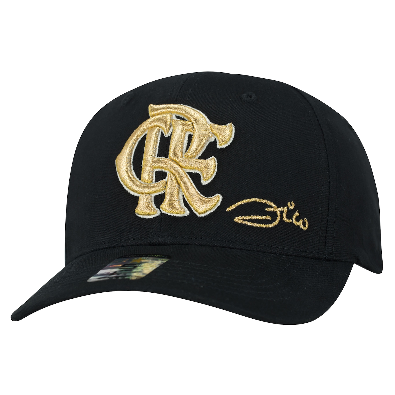 Boné Aba Curva do Flamengo Zico Supercap Bordado - Snapback - Adulto - Foto 1