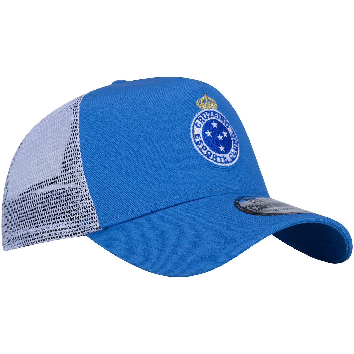 Boné Aba Curva do Cruzeiro New Era 940 - Snapback - Trucker - Adulto - Foto 5