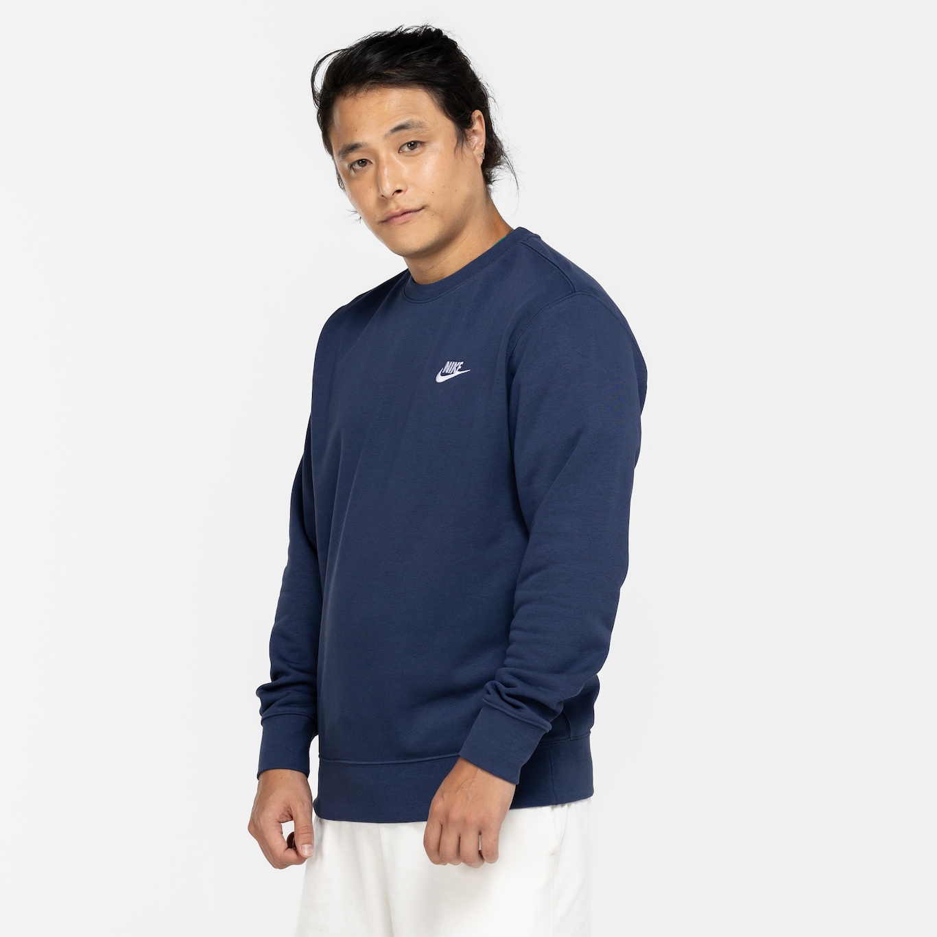 Blusão de Moletom Nike Sportswear Club Crew FT - Masculino - Foto 3