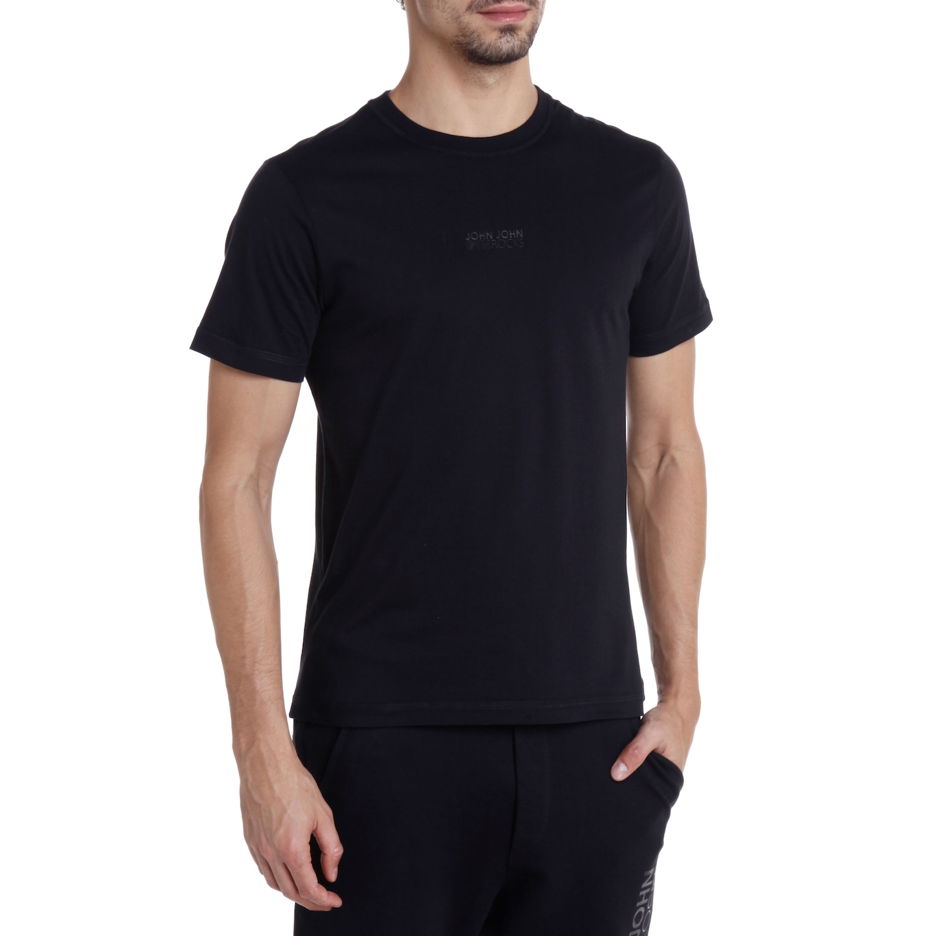 Camiseta John John Ts Rg Repeat Black