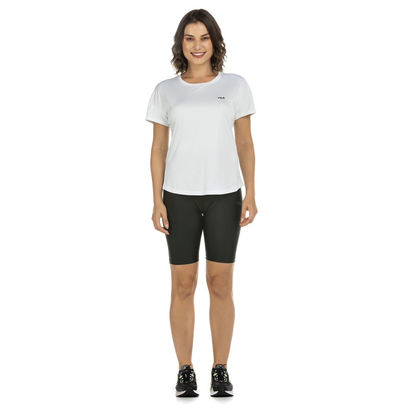 Camiseta Fila Manga Curta com Proteção UV Basic Sports - Feminina - Foto 4