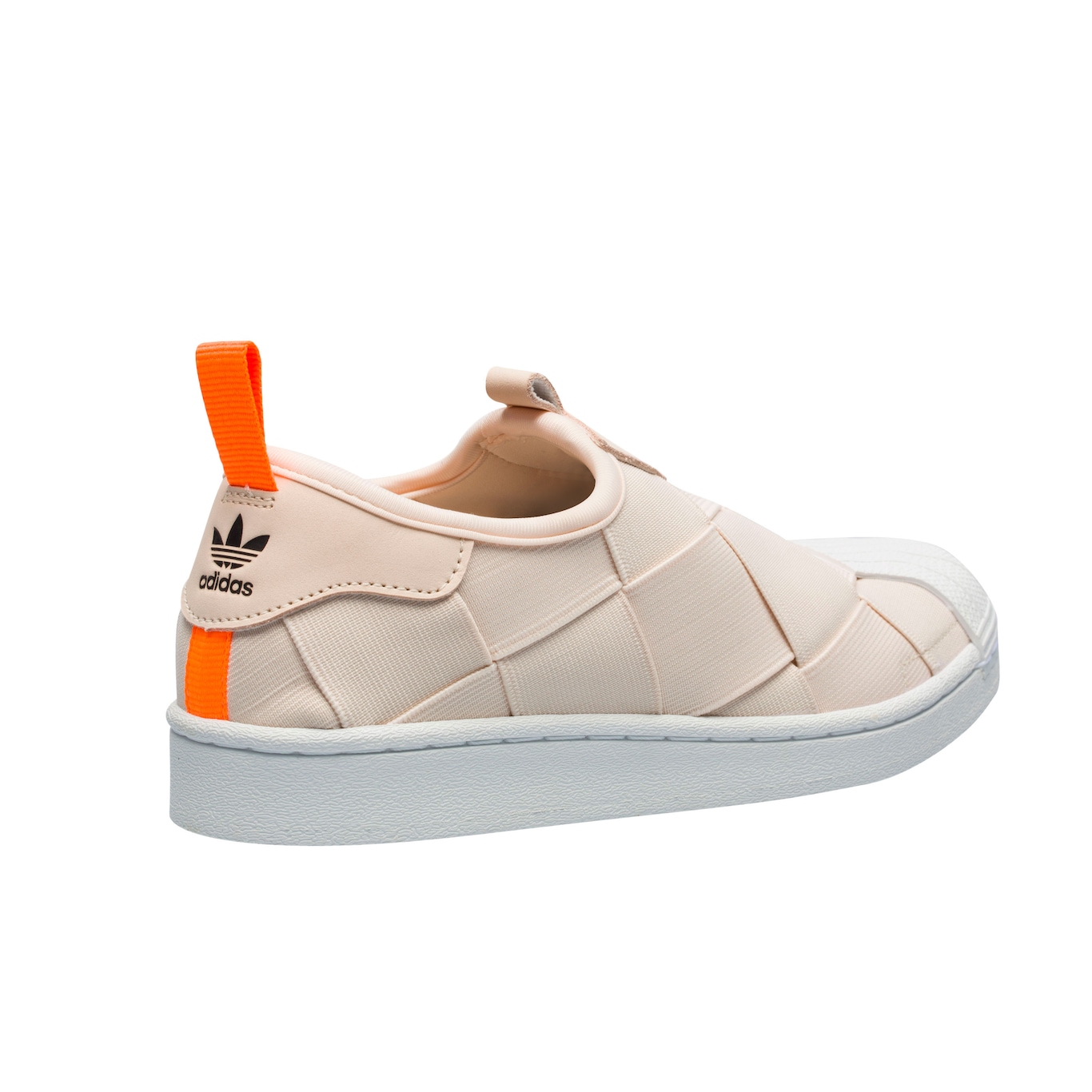 Adidas original superstar on sale slip on orange