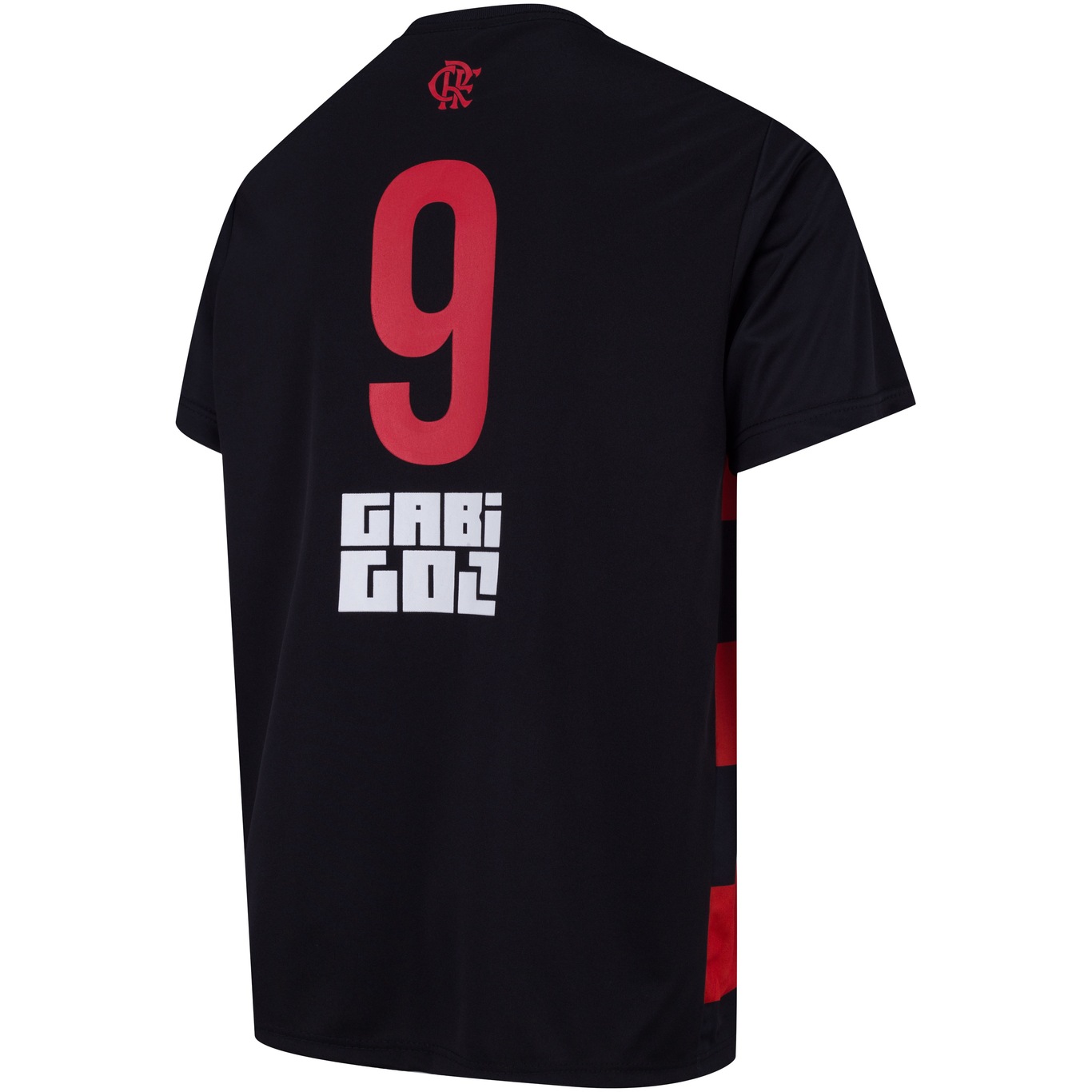 Camisa Flamengo Gabigol Juvenil Preta E Vermelha