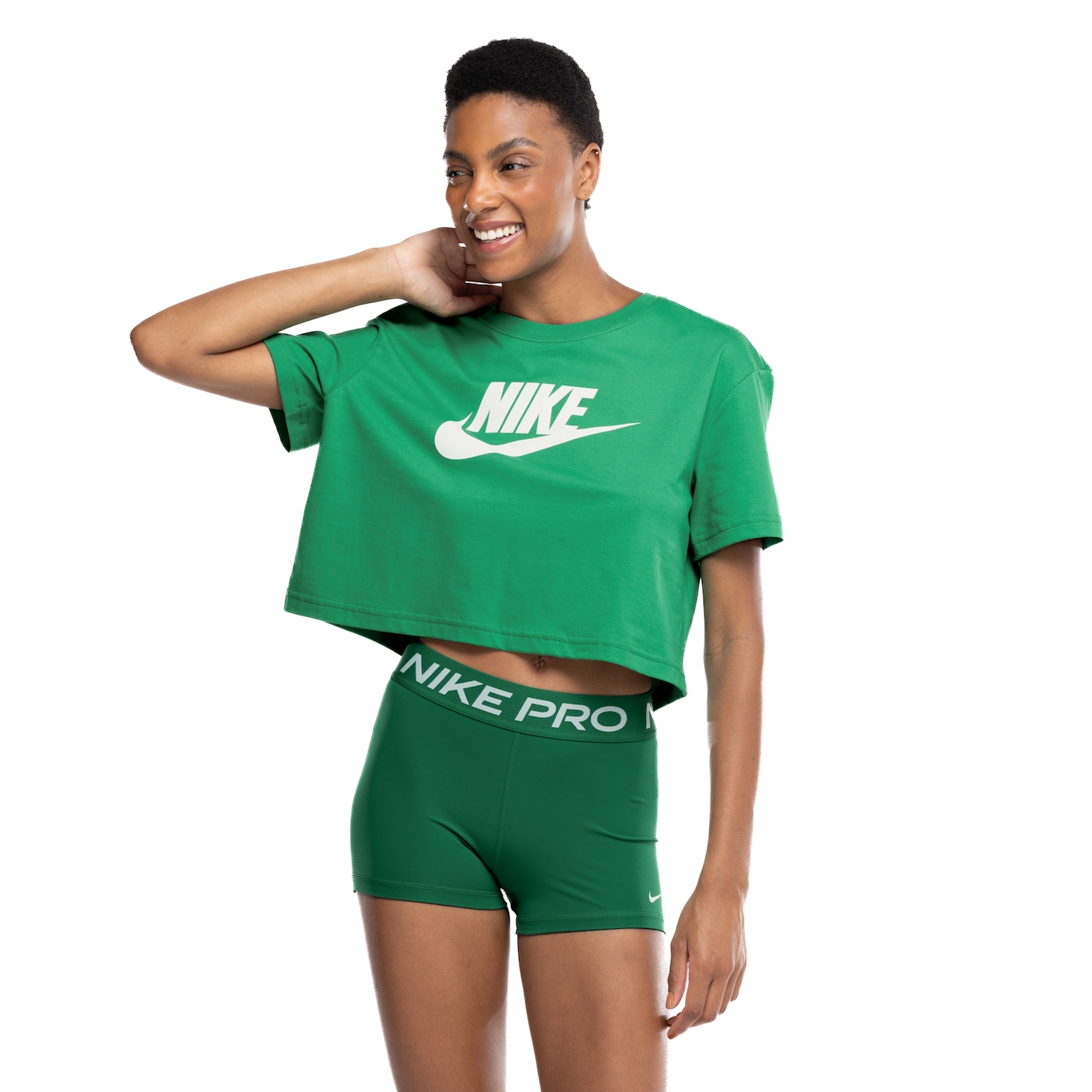 Blusa Cropped Nike Tee Sportswear Essential - Feminina - Video 1