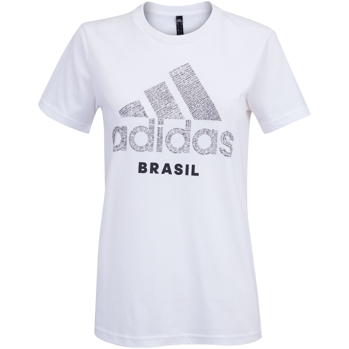 Camiseta adidas Brasil Scrawl - Feminina - Foto 1