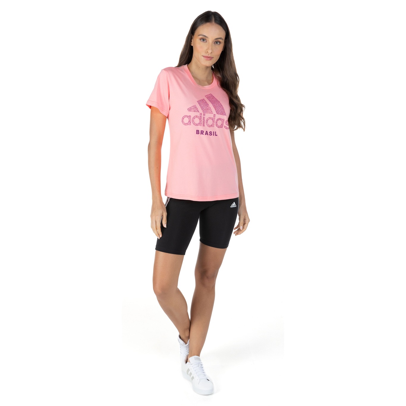 Camiseta adidas Brasil Scrawl - Feminina - Foto 5