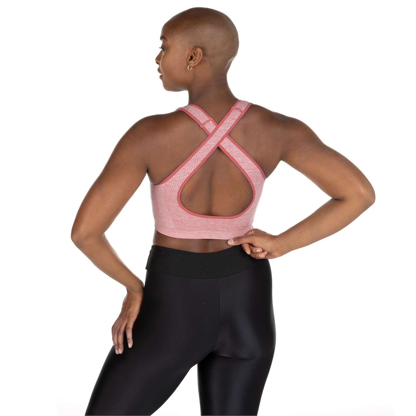 Top Fitness com Bojo Oxer Seamless Cross Straps - Adulto - Foto 3