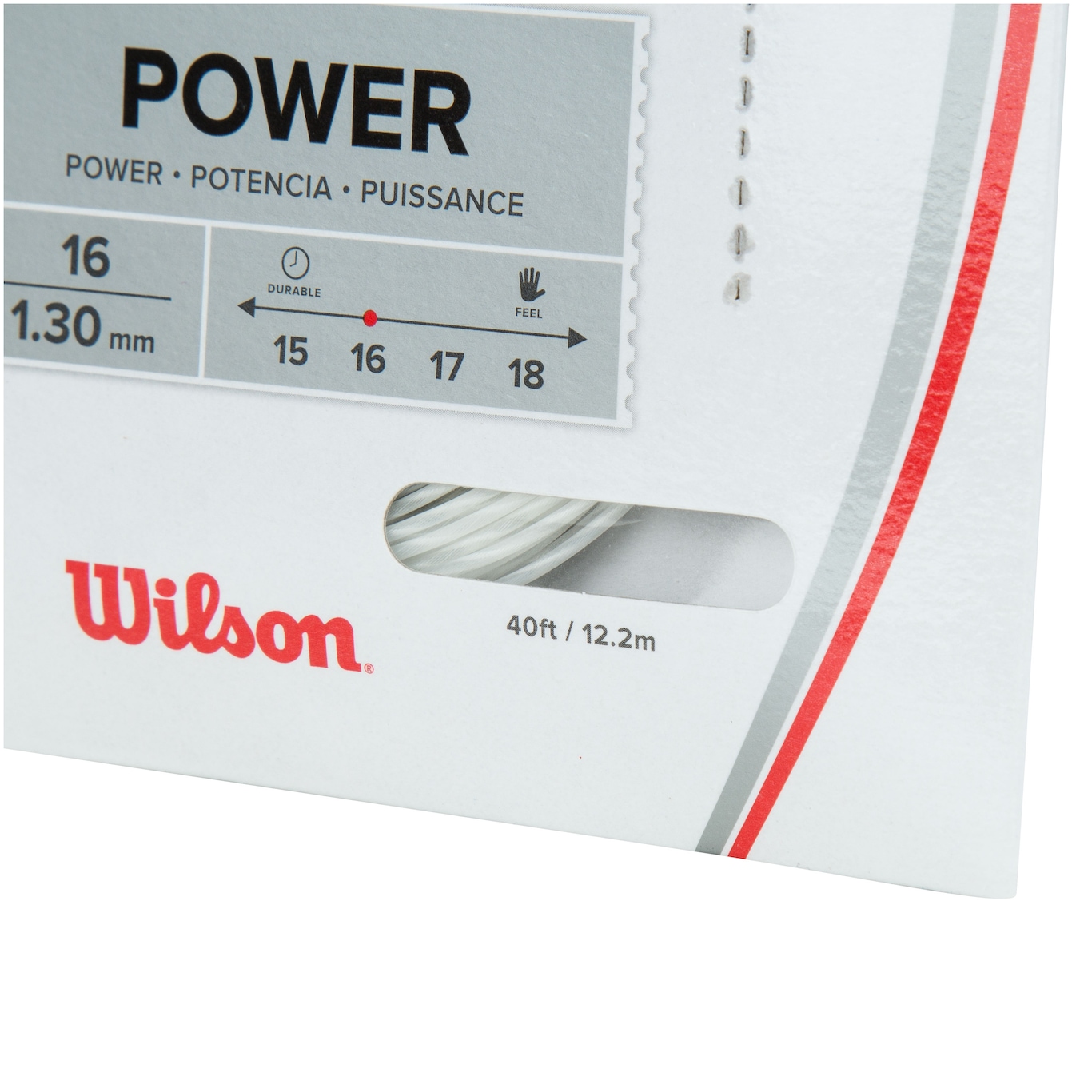 Corda para Raquete Wilson Synthetic Gut Power 16L 1,30mm - Foto 2