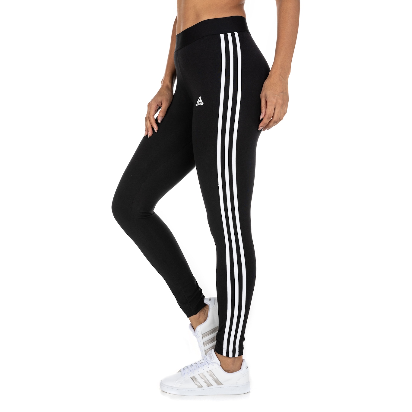 Calça Legging Feminina 3 Listras adidas - Foto 3