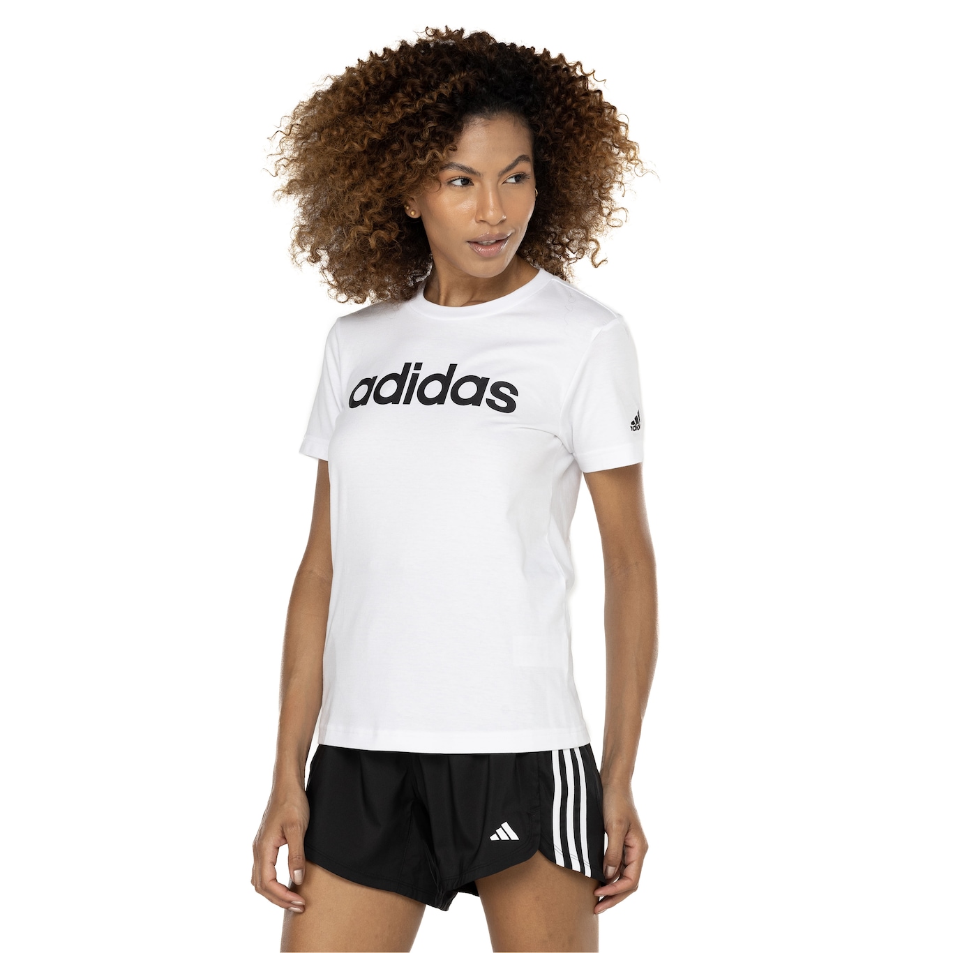 Camiseta adidas Logo Linear - Feminina - Video 1