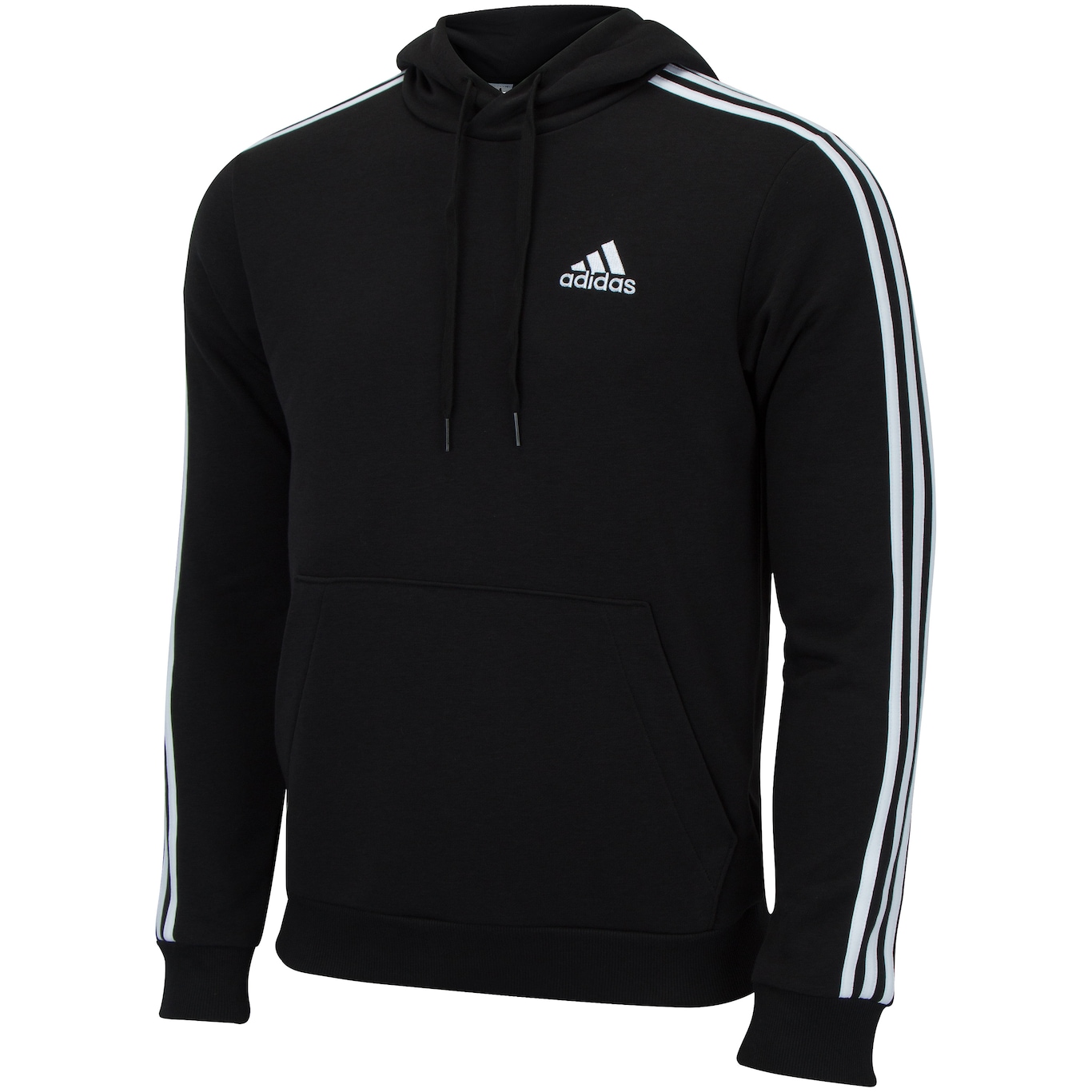 Blusão de Moletom com Capuz adidas 3S Logo - Masculino - Foto 4