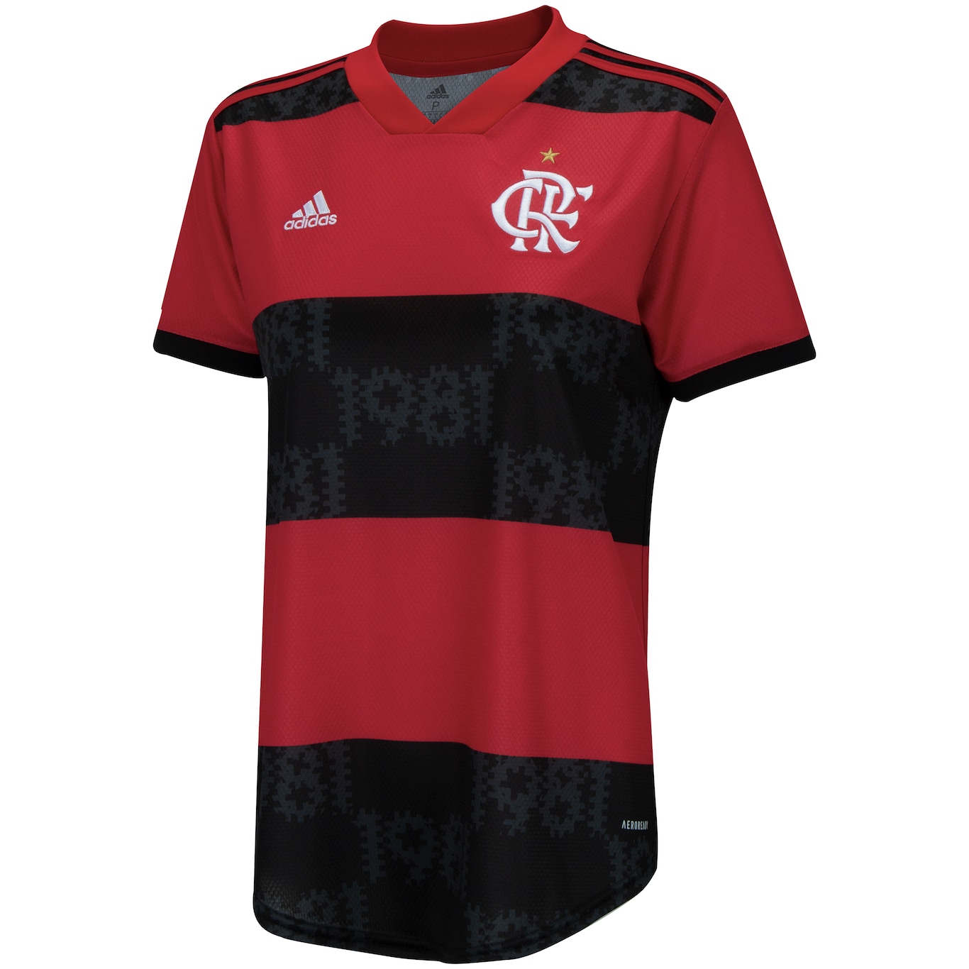 Camisa do Flamengo I 21/22 adidas - Feminina - Foto 3