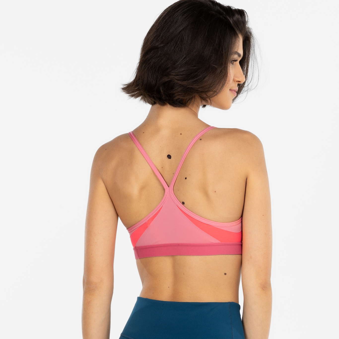 Top Fitness com Bojo Nike Baixa Sustentação Dri-Fit Indy Bra Vneck Adulto - Foto 5