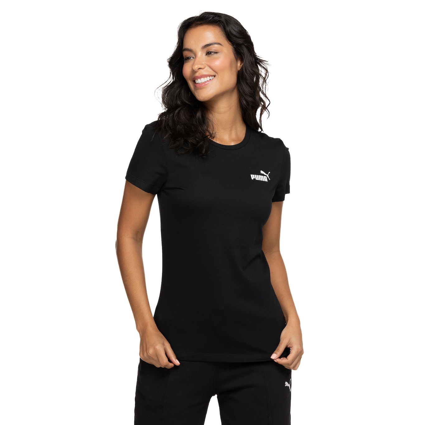 Camiseta Puma Essentials Small Logo Tee - Feminina - Video 1