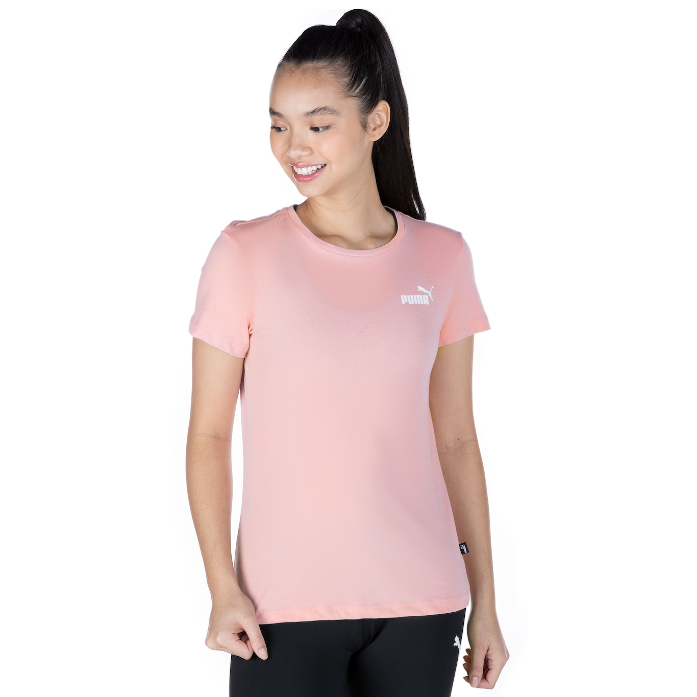 Camiseta Puma Essentials Small Logo Tee - Feminina - Video 1