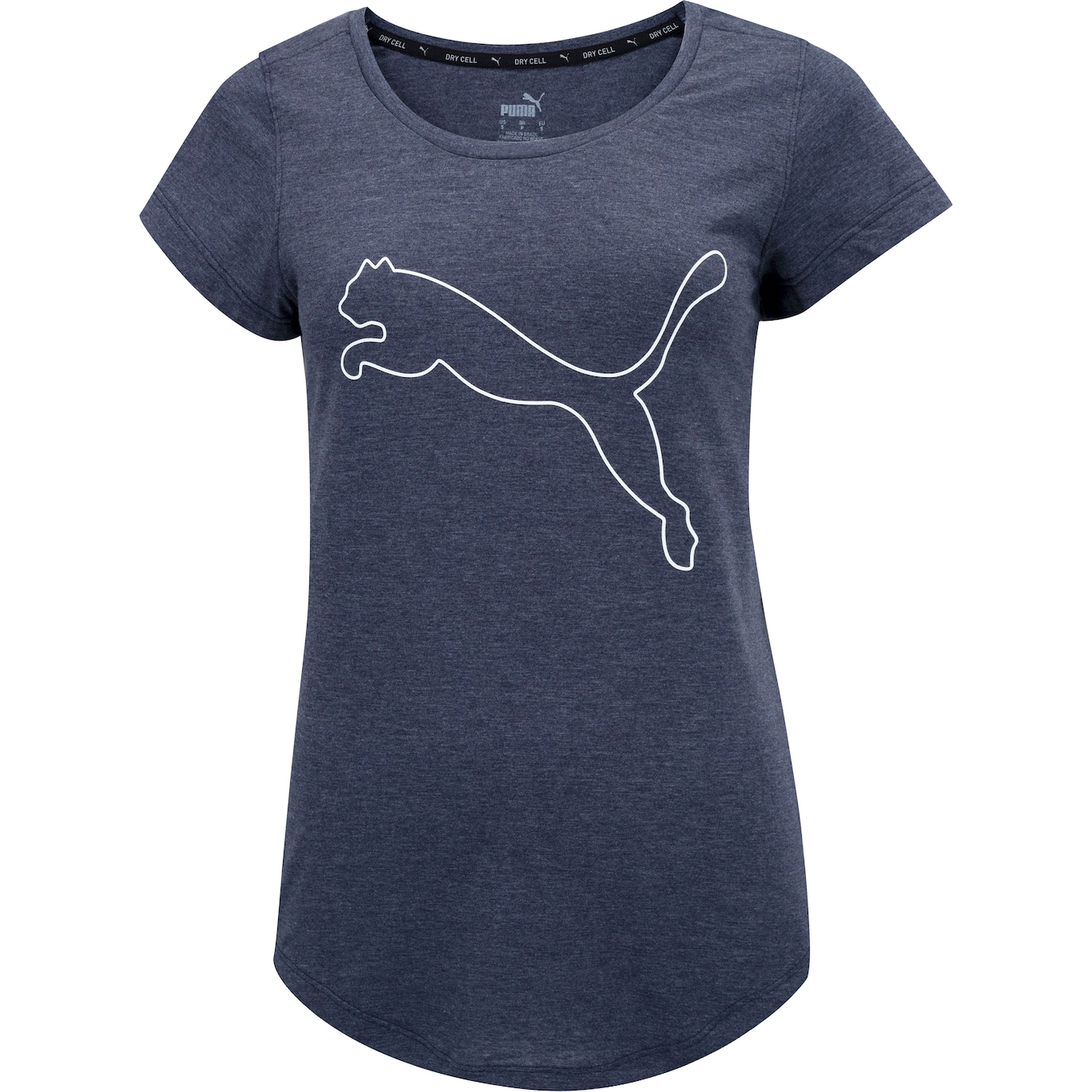 Camiseta Puma Feminina Manga Curta Performance Heather Cat - Foto 5