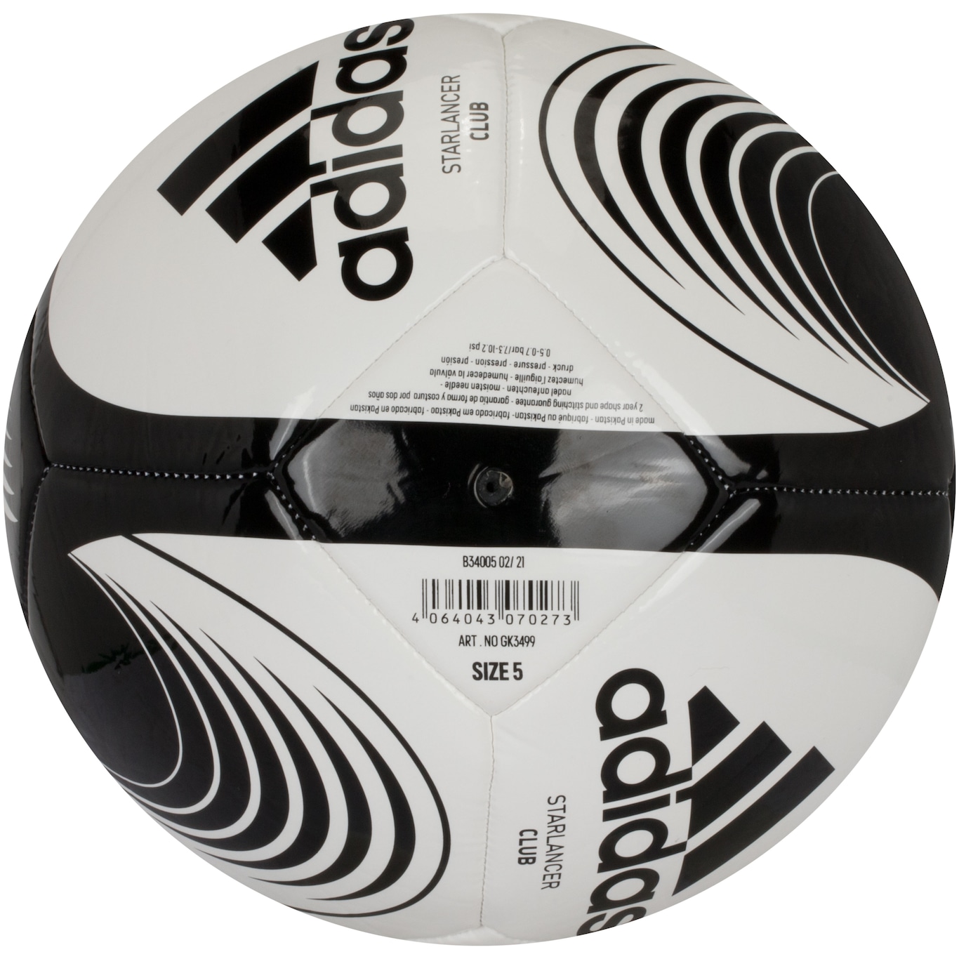 Bola Adidas Starlancer Campo Amarela e Preta - FutFanatics