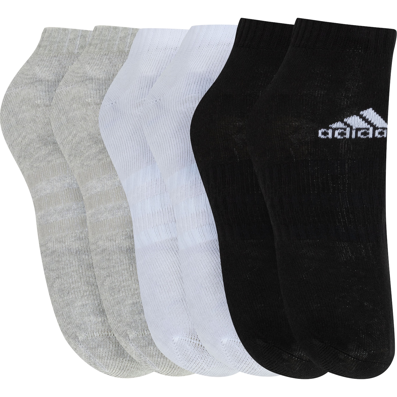 Kit Meias Cano Curto adidas - 38 a 40 - 6 Pares - Unissex - Foto 3