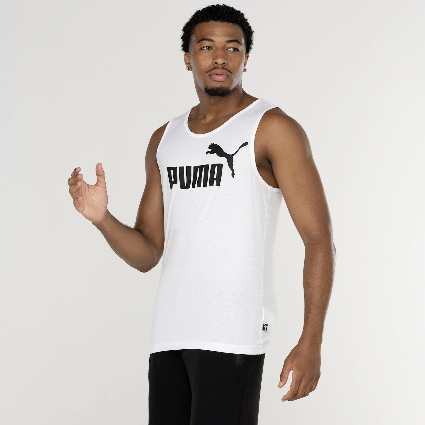 Camiseta Regata Masculina Puma Essentials Tank - Foto 4