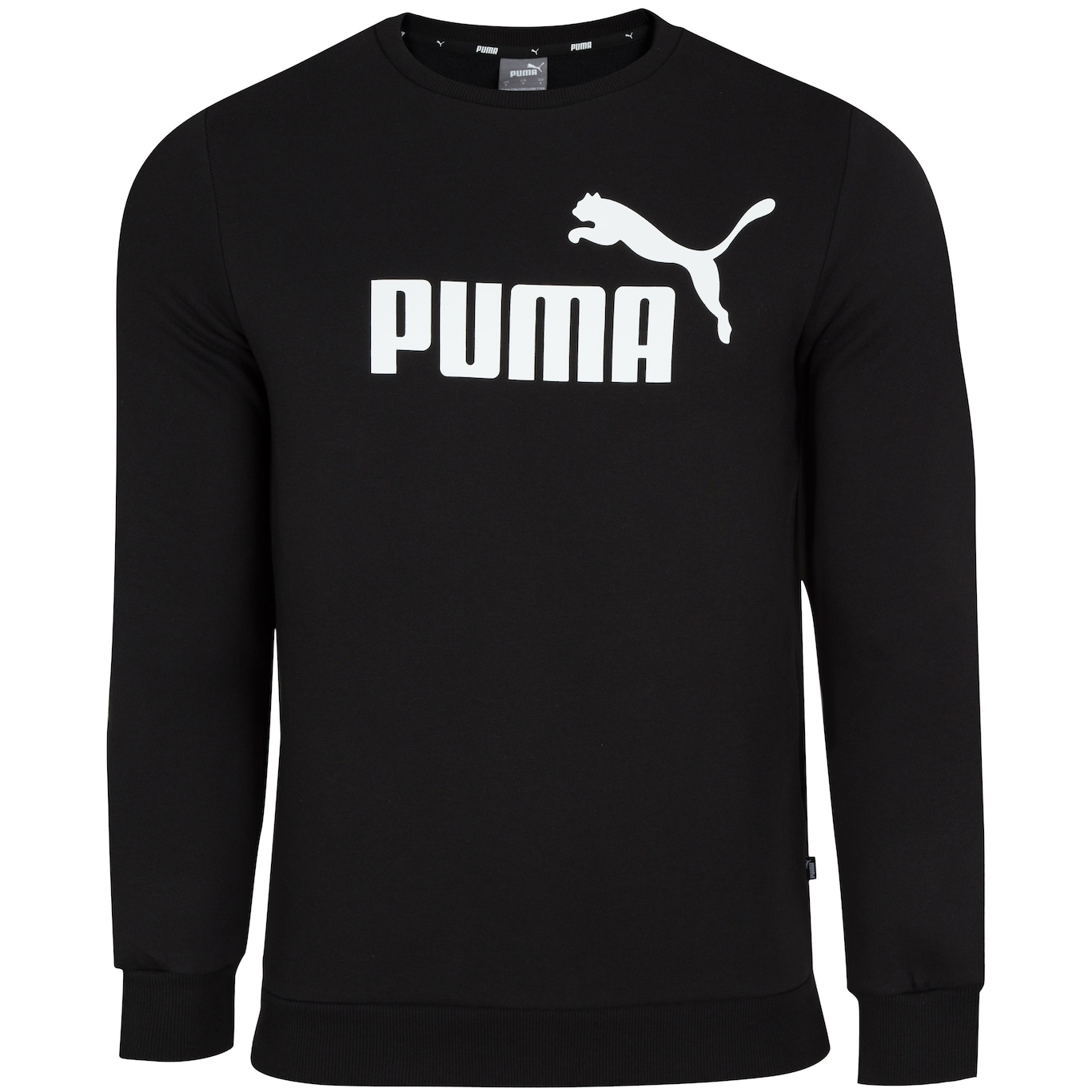 Blusão Puma Essentials Big Logo Crew FI - Masculino - Foto 5