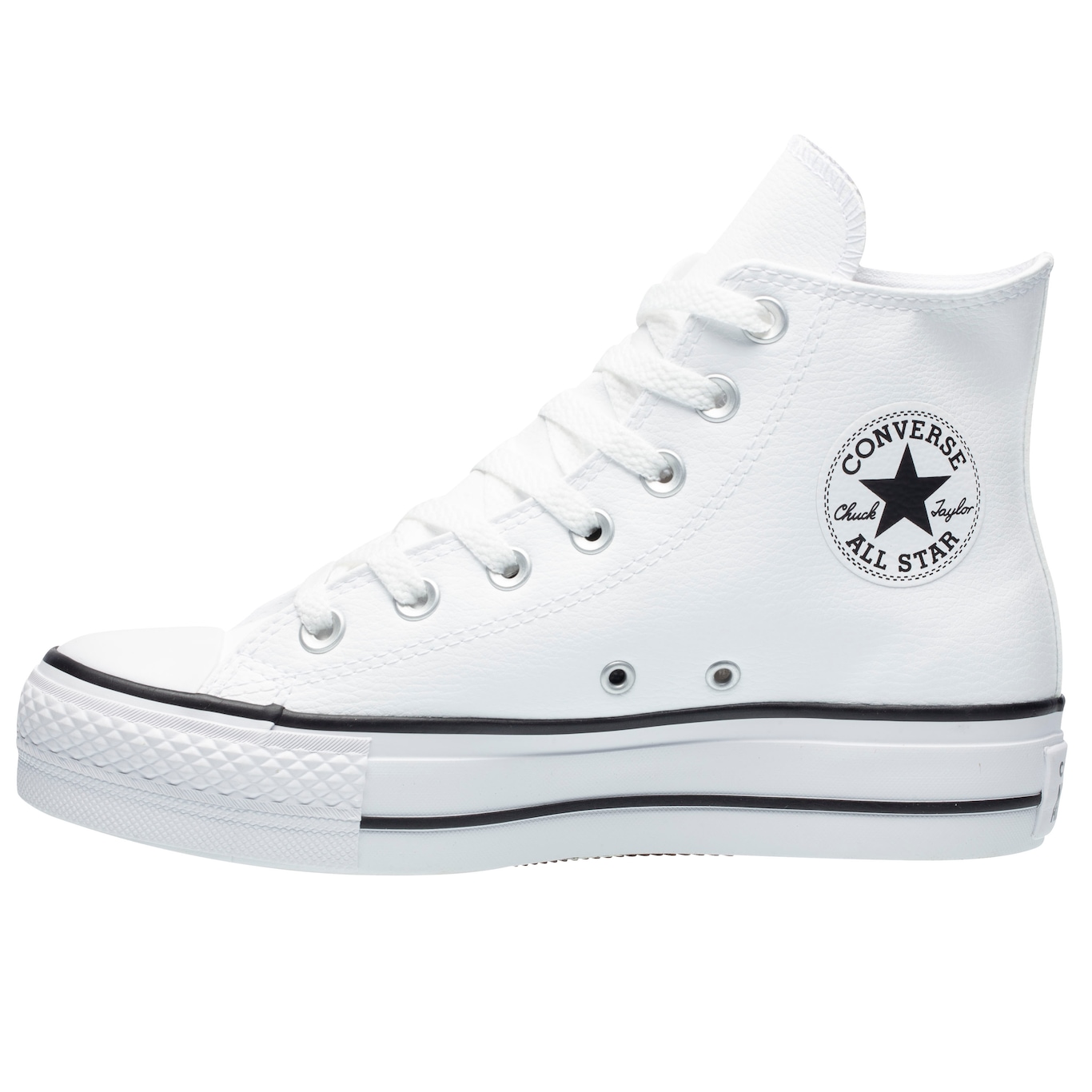 Tenis Cano Alto Couro Converse All Star Original