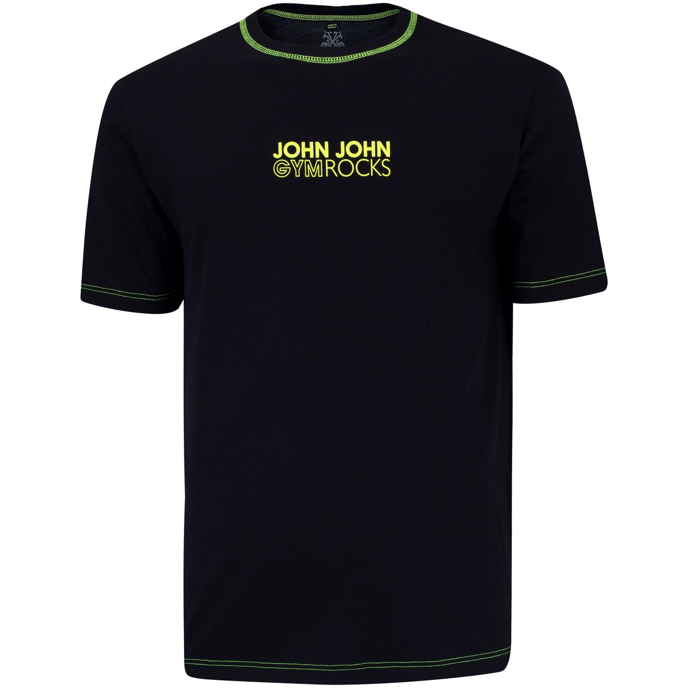 Camiseta John John Masculina Rg Gym Rocks Preta - Compre Agora