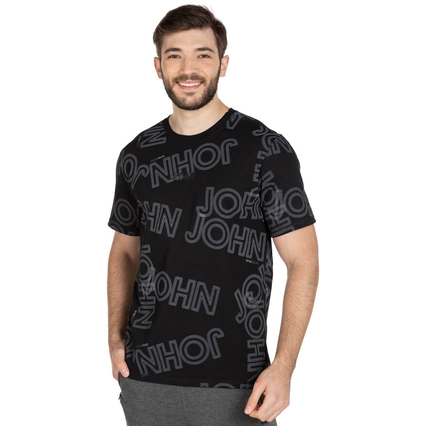 Camiseta John John Manga Curta RG Full Gym Black - Masculina