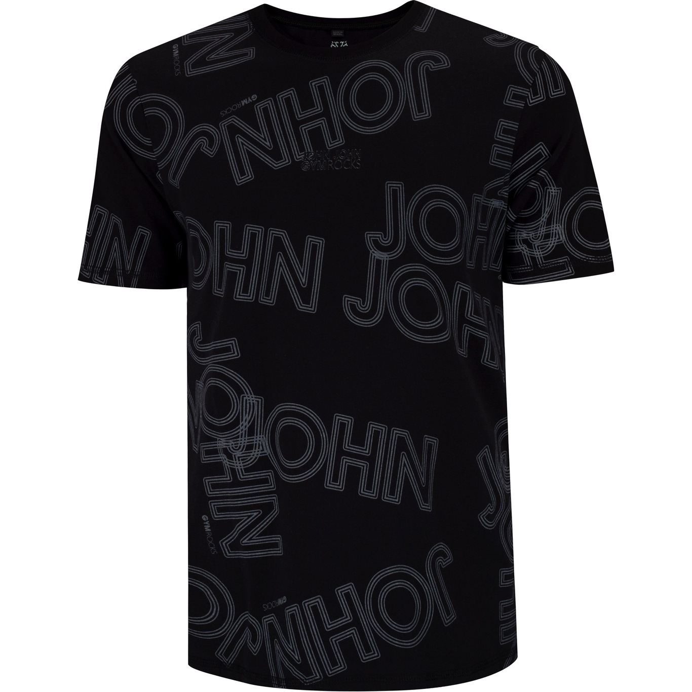 Camiseta John John Manga Curta RG Full Gym Black - Masculina