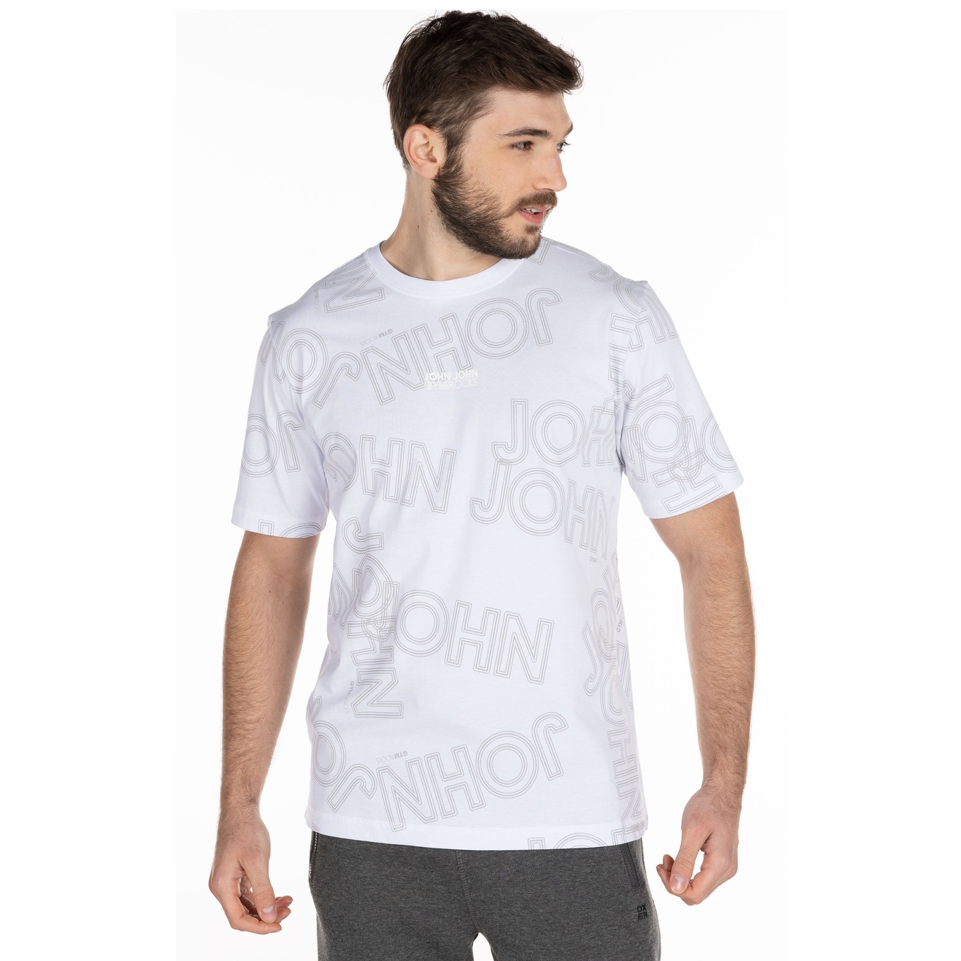 Camisetas em Branco para Masculino por John John