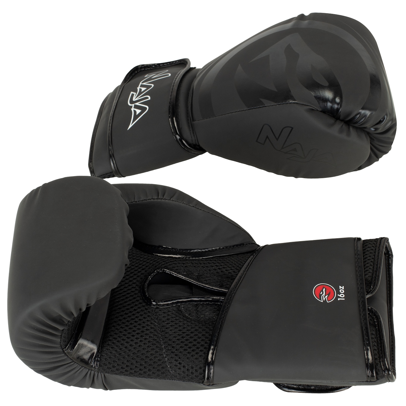 Kit de Boxe Naja: Bandagem + Protetor Bucal + Luvas de Boxe Black - 16 OZ - Adulto - Foto 4