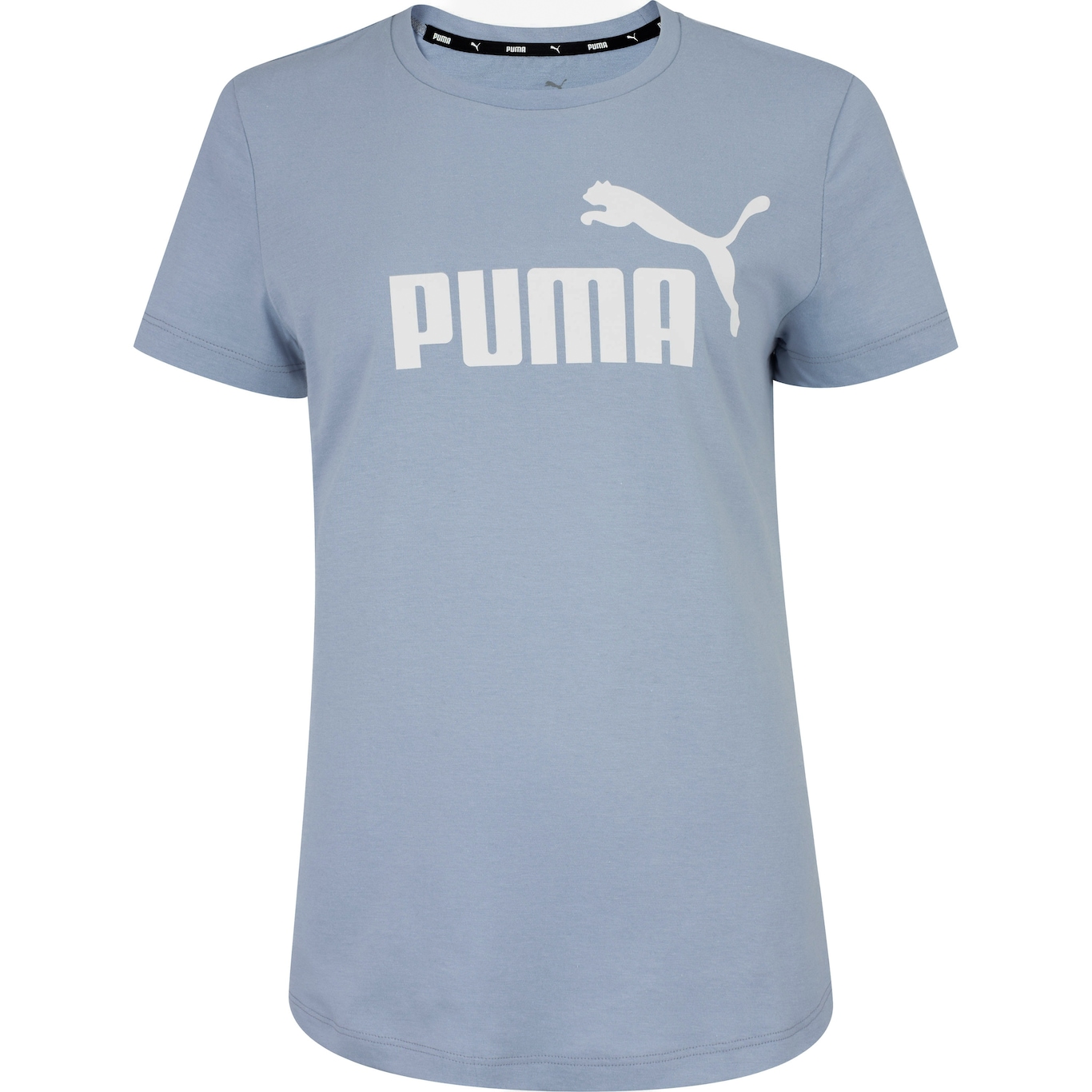 Camiseta Puma Manga Curta Essentials Logo - Feminina - Foto 6