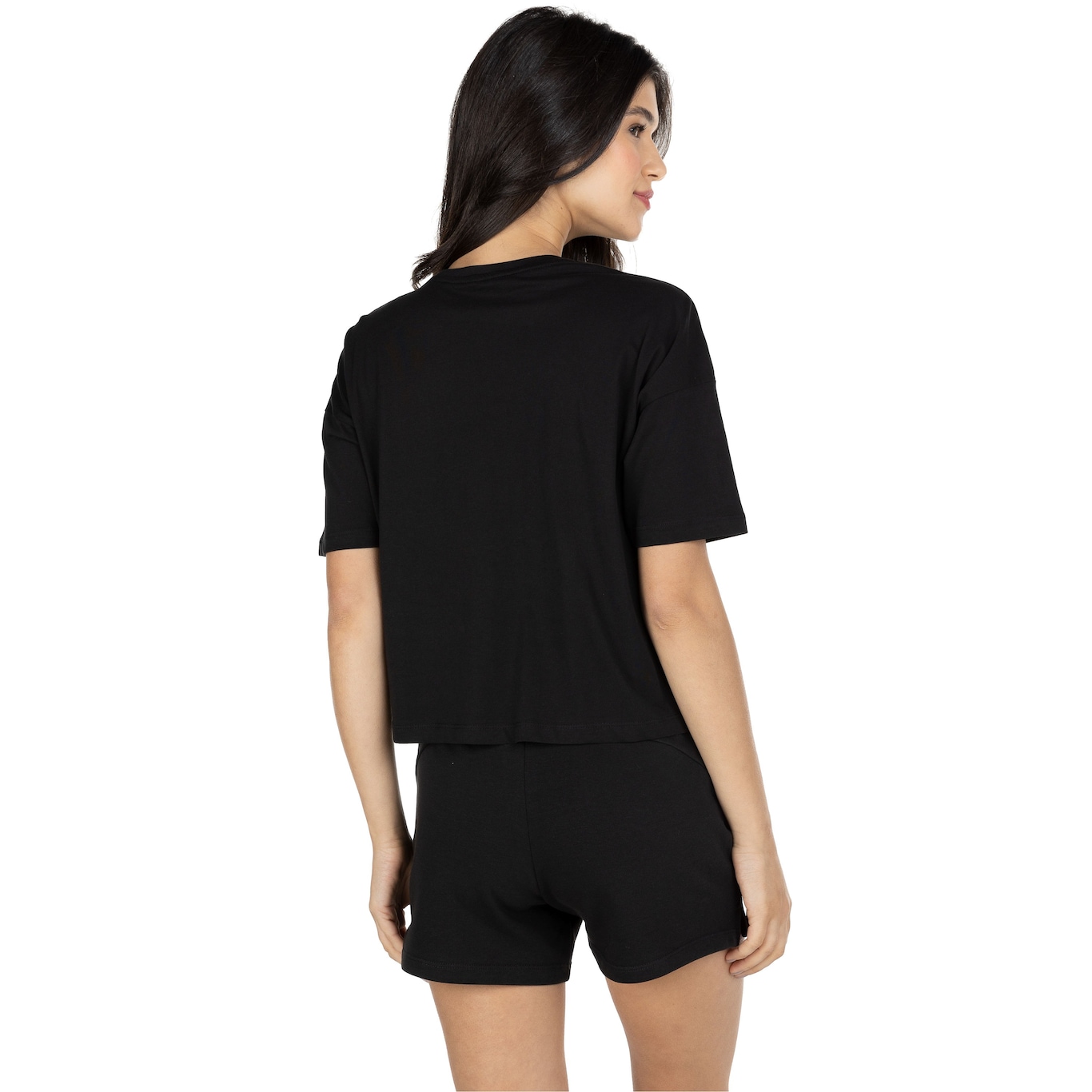 Blusa Feminina Manga Curta Cropped Puma Essentials Logo Tee - Foto 4