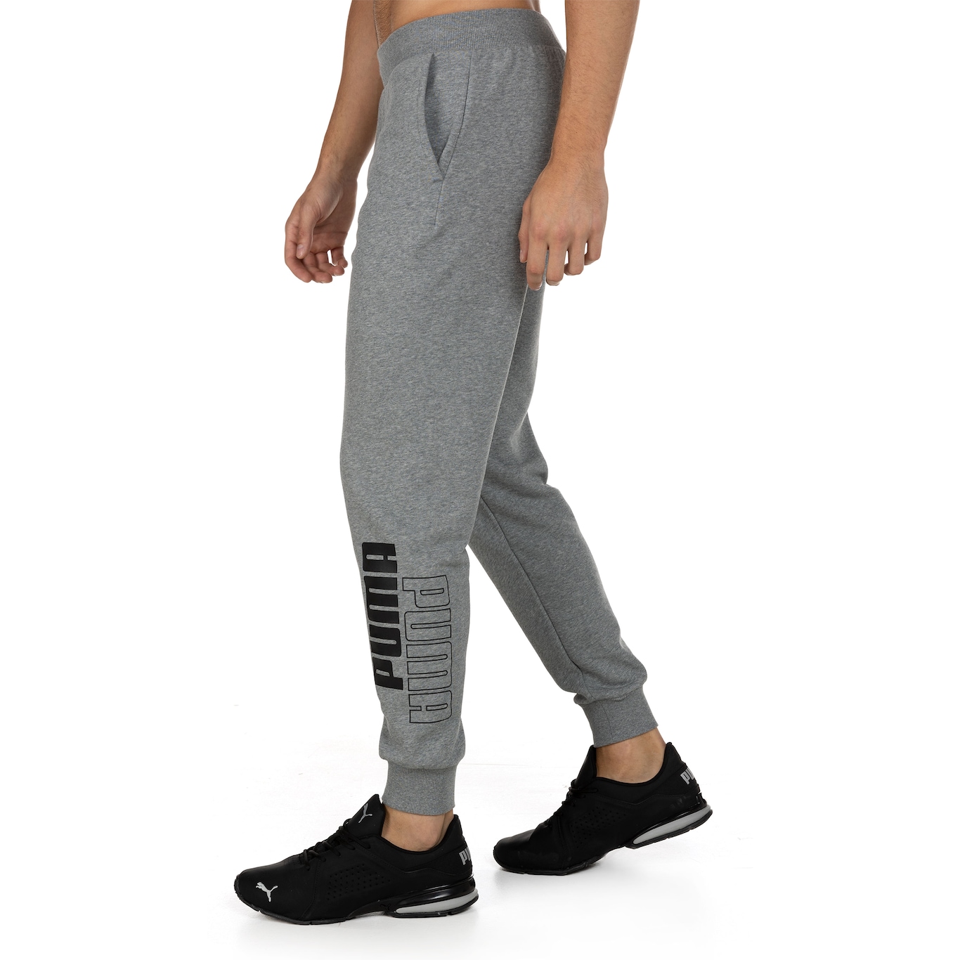 Calça Puma Power Logo Sweat Pants TR - Masculina - Foto 4